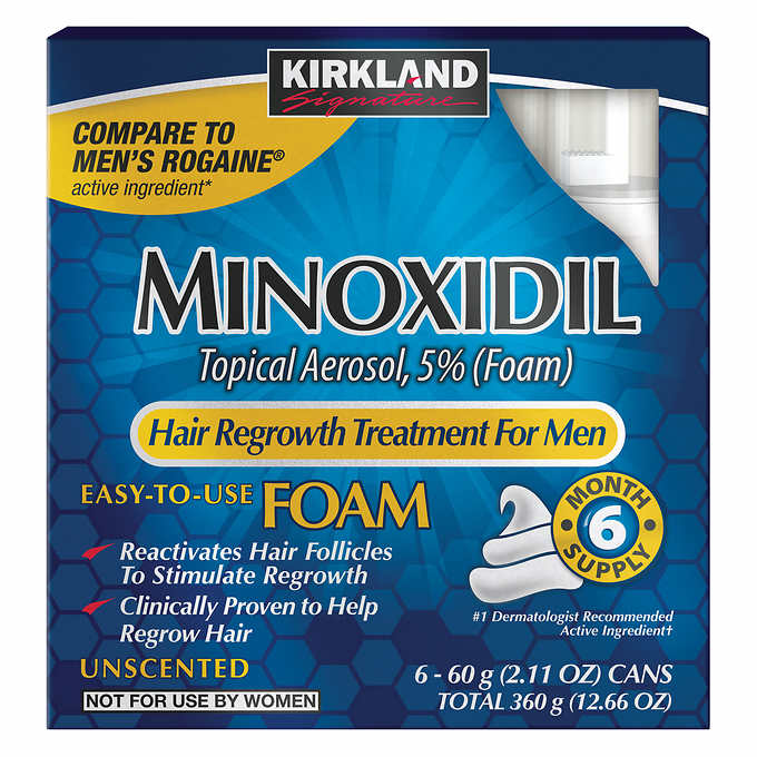 Kirkland Signature Hair Regrowth Treatment Minoxidil Foam